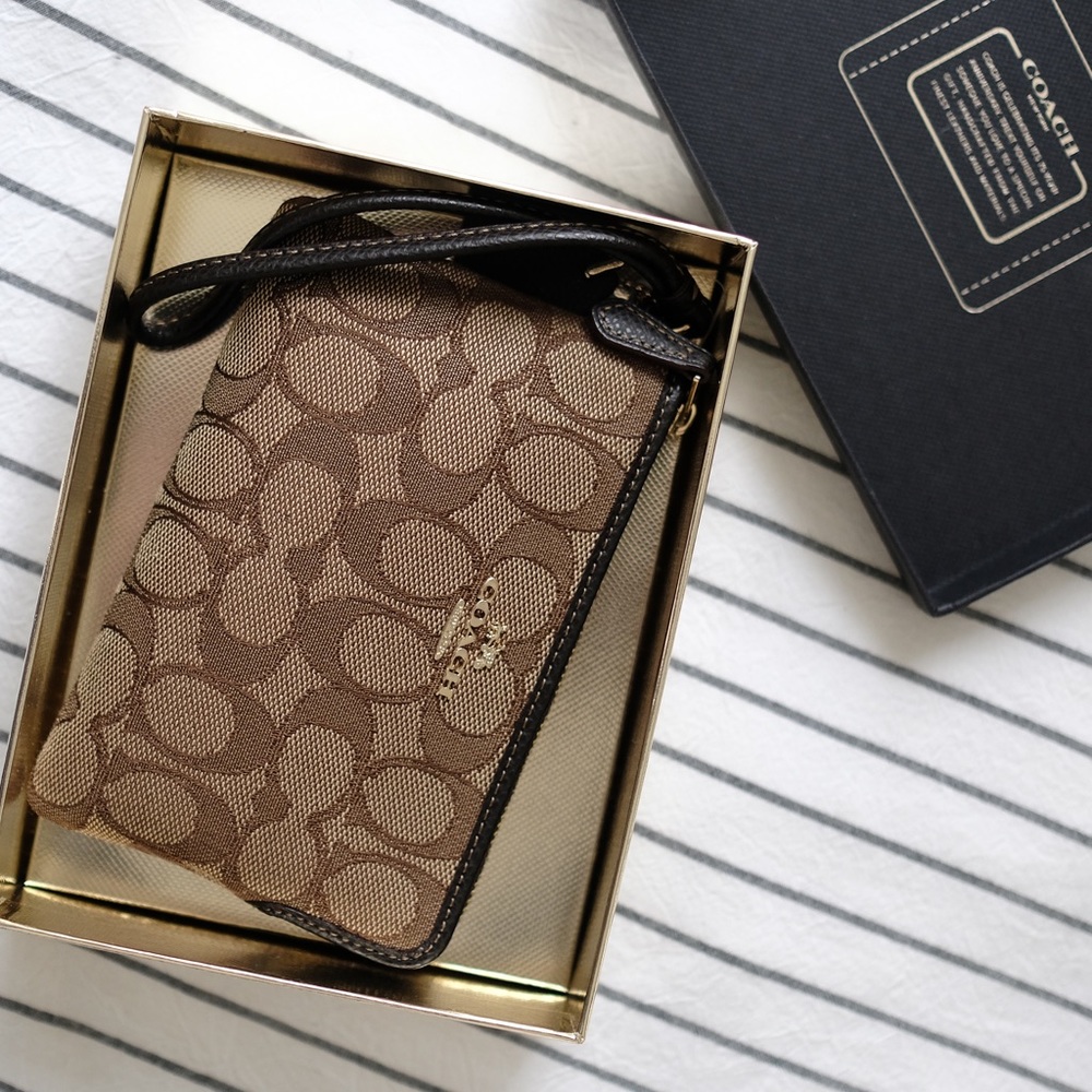 Tan Coach Wallet